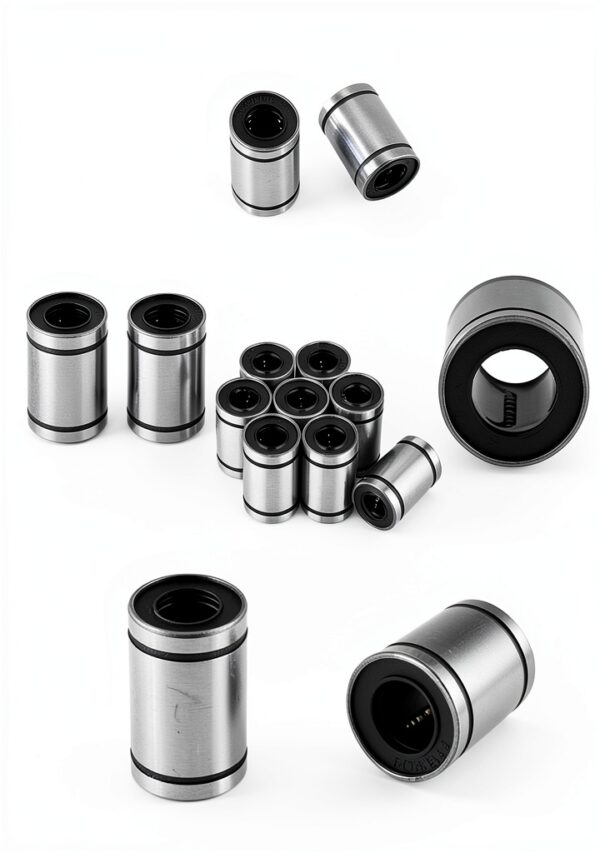 Walfront LM10UU Linear Ball Bearing Steel Double Sealed-2
