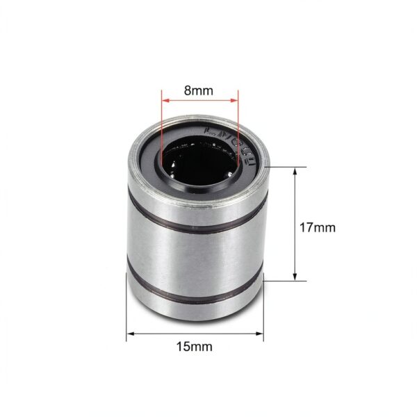 LM8UU Linear Bearing 8x15x17mm Double Seal Industrial-1