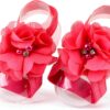 Barefoot53 Baby Girls Sandals Chiffon Flowers One Size-3