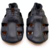 Dotty Fish Leather Baby Shoes Soft Sole Non Slip Infant-0