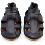 Dotty Fish Leather Baby Shoes Soft Sole Non Slip Infant-0