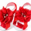 Barefoot53 Baby Girls Sandals Chiffon Flowers One Size-7