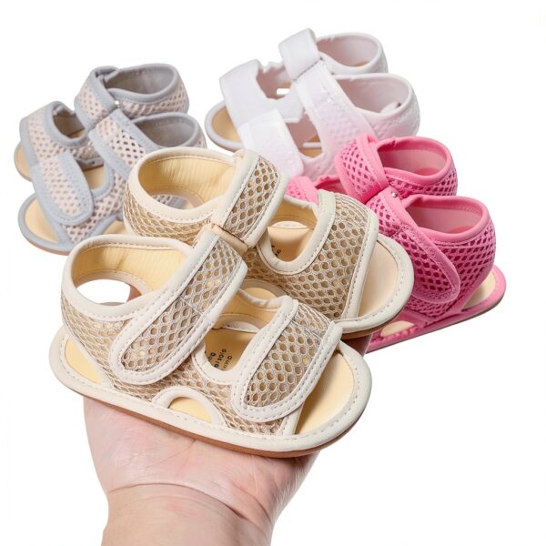 Baby Girls Sandals Soft Non-Slip High Top Ankle Casual-2