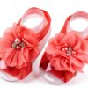 Barefoot53 Baby Girls Sandals Chiffon Flowers One Size-6