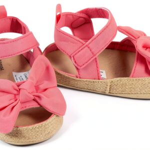 Gerber Baby Girls Sandals Coral Pink Flexible Comfy Fit-0