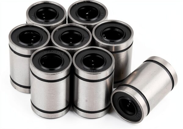 Walfront LM10UU Linear Ball Bearing Steel Double Sealed-0