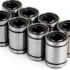 Walfront LM10UU Linear Ball Bearing Steel Double Sealed-3