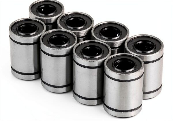 Walfront LM10UU Linear Ball Bearing Steel Double Sealed-3