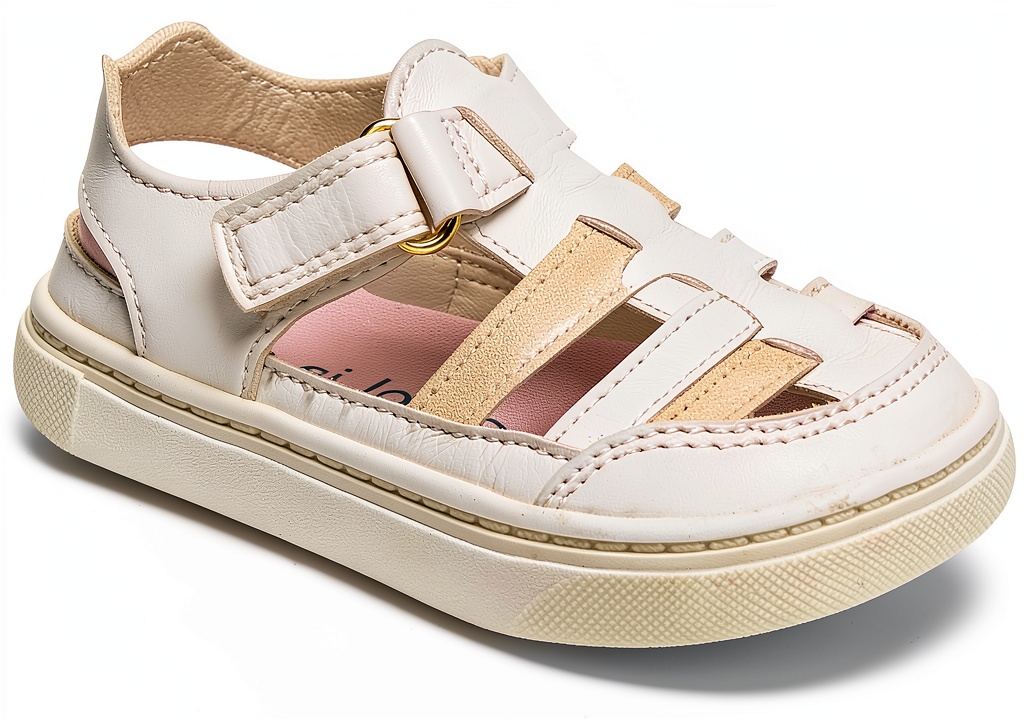 Carter's baby girls sandals in multiple colors on a neutral background
