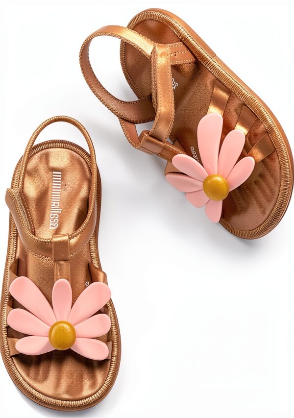 Mini Melissa Girls Jelly Sandals Bubblegum Scented Vegan-5