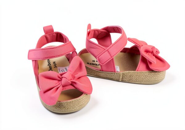 Gerber Baby Girls Sandals Coral Pink Flexible Comfy Fit-5