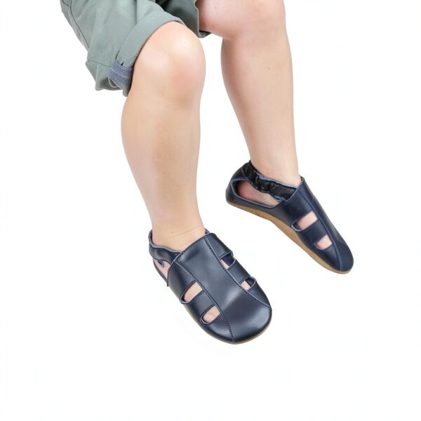 Dotty Fish Leather Baby Shoes Soft Sole Non Slip Infant-1