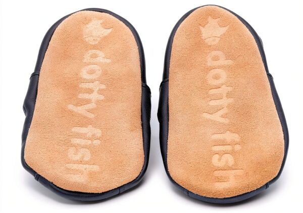 Dotty Fish Leather Baby Shoes Soft Sole Non Slip Infant-4