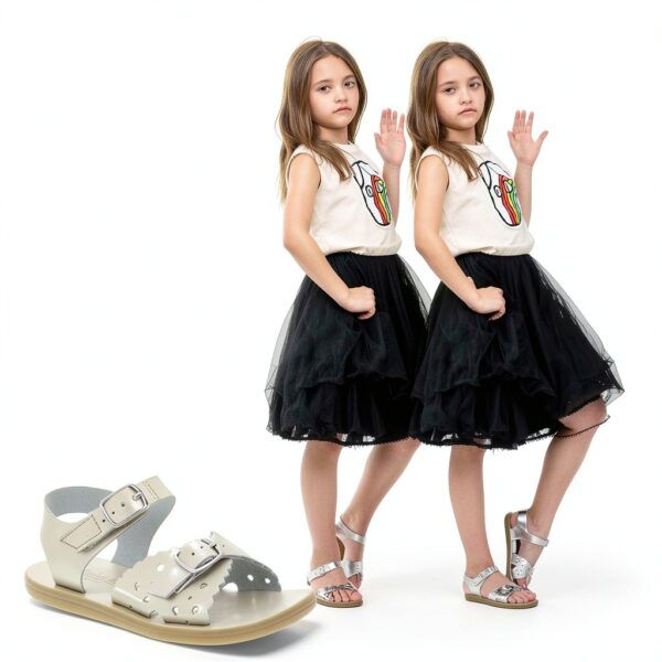 FootMates Girls Sandals Vegan Microfiber Water Friendly Kids-4