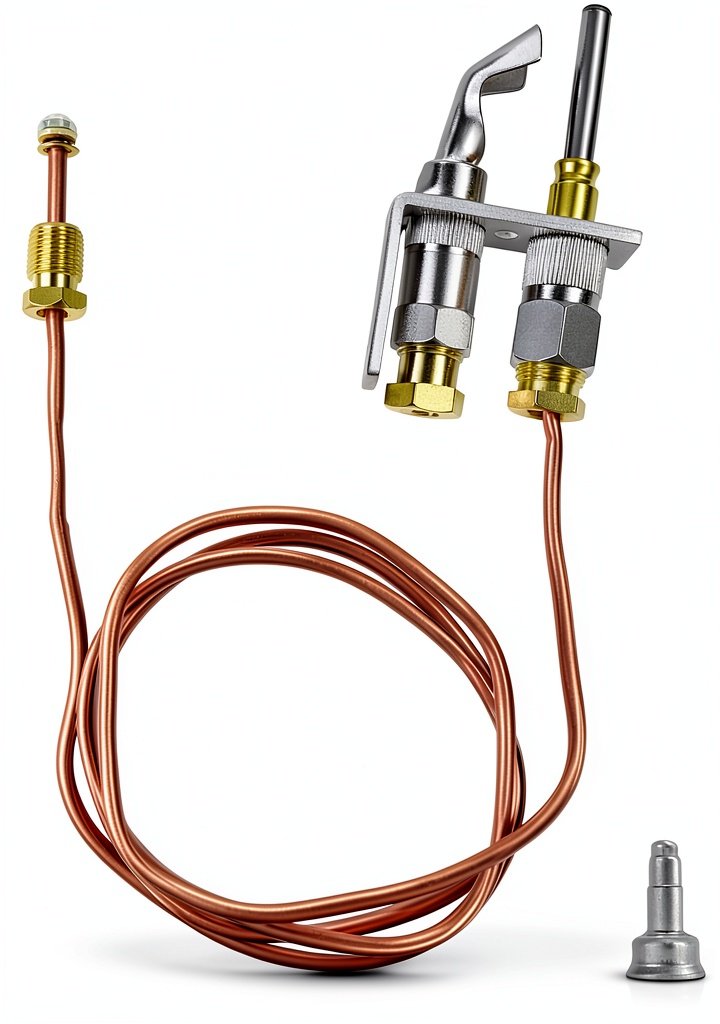 YouVbeen Pilot thermocouple installed in a gas fireplace