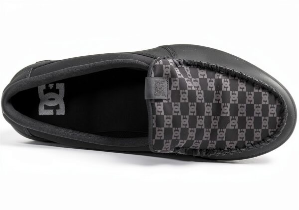 DC Mens Skateboarding Shoes Pill Pattern Outsole Black White-4