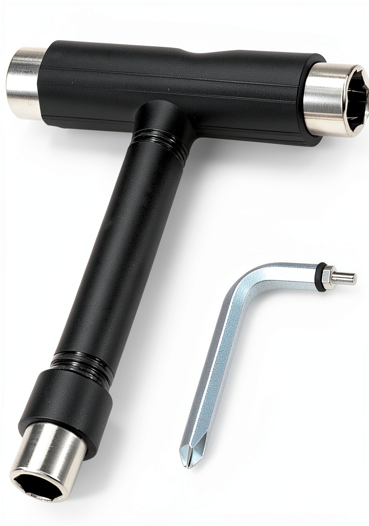 Installing ANCKNE Skate Tool All in One Design Steel Plastic Unisex on a wooden desk