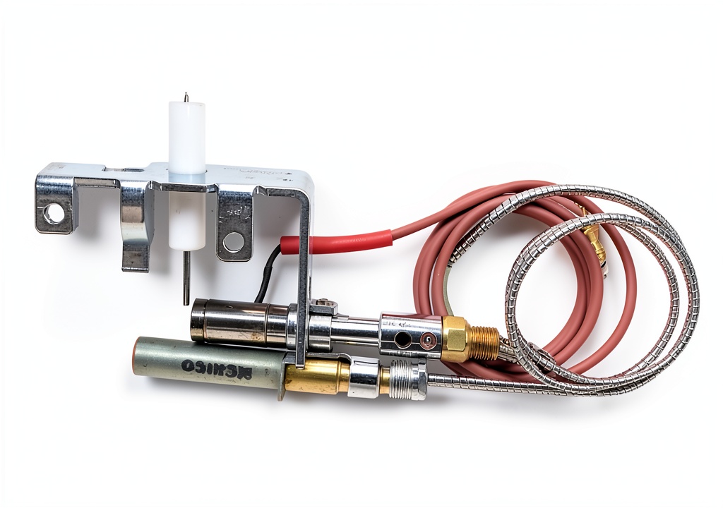 Installing Monessen Fireplace Safety Pilot Kit Replacement on a wooden workbench
