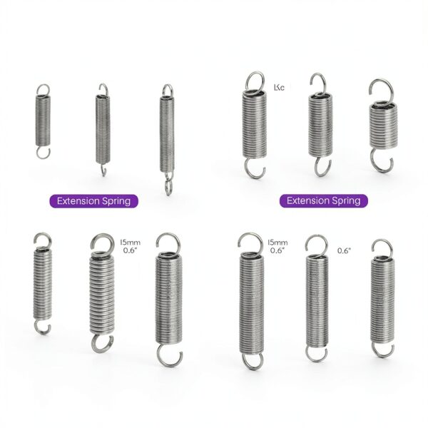 Compression Spring Kit Swpeet 250pcs 5 Sizes Carbon Steel Extension-1