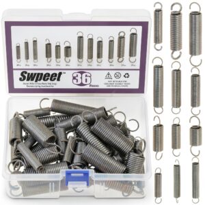 Compression Spring Kit Swpeet 250pcs 5 Sizes Carbon Steel Extension-0