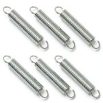 9600 Gate Spring, Replacement Springs, 0.035 GA x 1/4 in. x 1-1/2 in.,Single Loop Open, Nickel-Plated Finish, Spring Steel Construction, 6-Pack-0