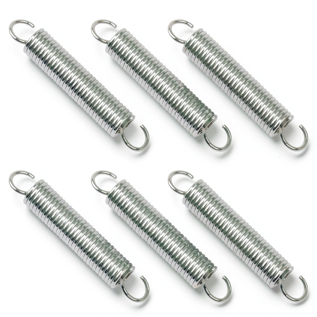 Installing 9600 Gate Spring, Replacement Springs, 0.035 GA x 1/4 in. x 1-1/2 in., Single Loop Open, Nickel-Plated Finish, Spring Steel Construction, 6-Pack on a wooden workbench