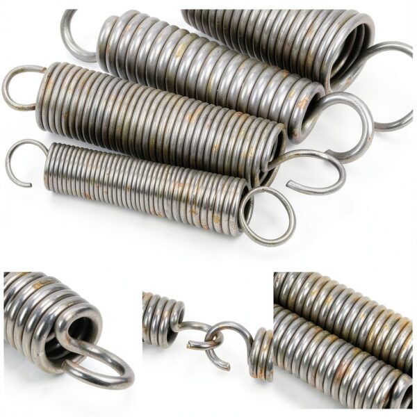Glarks 36pcs Stainless Steel Extension Springs with Opening Hook Sets 12 Sizes Small Spring Tension Spring Wire Assortment for Machinery Construction Industrial-4