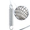 9600 Gate Spring, Replacement Springs, 0.035 GA x 1/4 in. x 1-1/2 in.,Single Loop Open, Nickel-Plated Finish, Spring Steel Construction, 6-Pack-5
