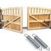 9600 Gate Spring, Replacement Springs, 0.035 GA x 1/4 in. x 1-1/2 in.,Single Loop Open, Nickel-Plated Finish, Spring Steel Construction, 6-Pack-1