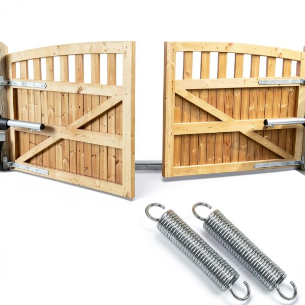 9600 Gate Spring, Replacement Springs, 0.035 GA x 1/4 in. x 1-1/2 in.,Single Loop Open, Nickel-Plated Finish, Spring Steel Construction, 6-Pack-1