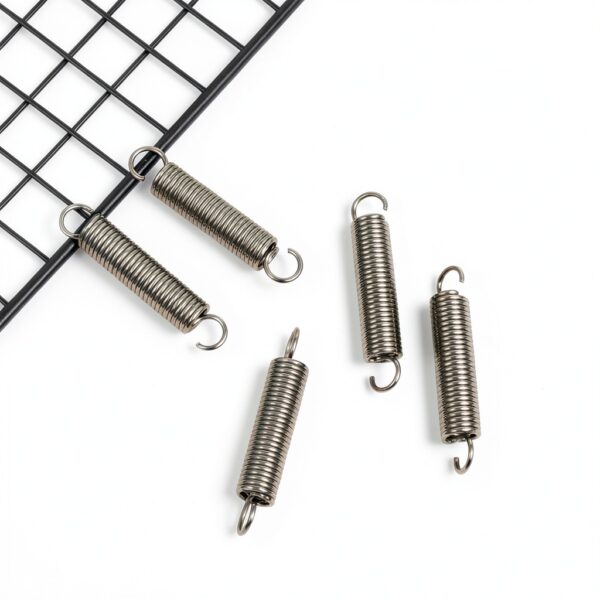 5 PCS Small Extension Springs Dual Hook Ends, 2" Length 0.35" OD Compression Stainless Steel Extension Springs Kit for Hobby DIY Crafting Home Repairs, Durable Reliable-6