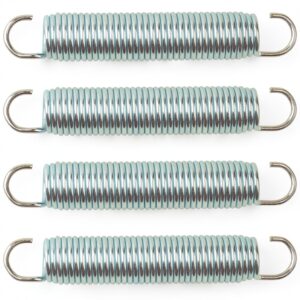 5-1/2 Inch 9625 Mechanical Extension Springs with Hook Ends, Rocking Horse Springs, Rocking Horse Spring Loaded, for Appliances, Automotive, Marine Vessels, Toys, Tools, Machinery, 4 Pack-0