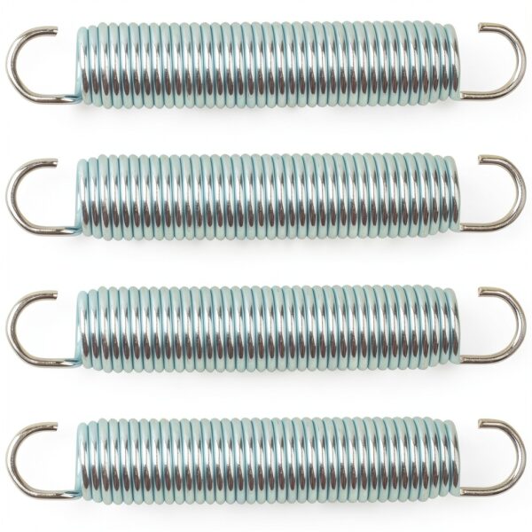 5-1/2 Inch 9625 Mechanical Extension Springs with Hook Ends, Rocking Horse Springs, Rocking Horse Spring Loaded, for Appliances, Automotive, Marine Vessels, Toys, Tools, Machinery, 4 Pack-0