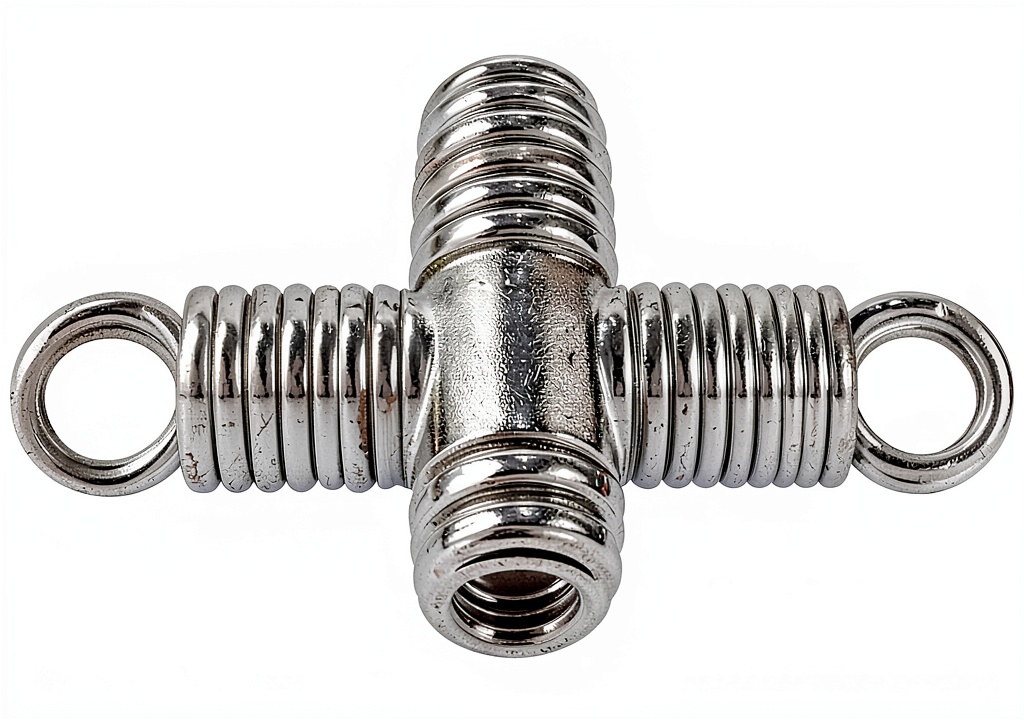 Installing Extension Spring Prime-Line SP 9630 Nickel Steel 1in x 7in Double Loop on a wooden desk