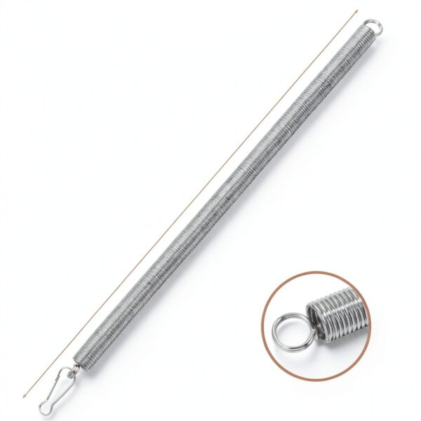 2PCS Screen Door Spring - 20 Inch Screen Door Spring Closer, Universal Stainless Steel Doors Springs Closer, Gate Springs Hardware for Wooden and Vinyl Fence-1