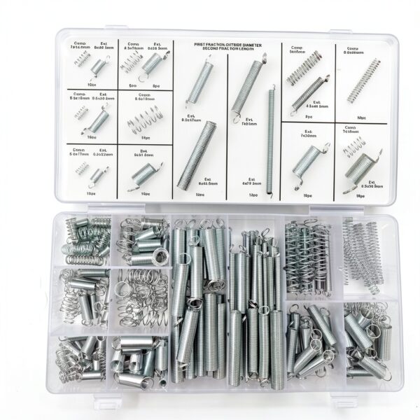 Spring Assortment Kit Sisneyca Zinc‑Plated Compression Springs 200pcs-2
