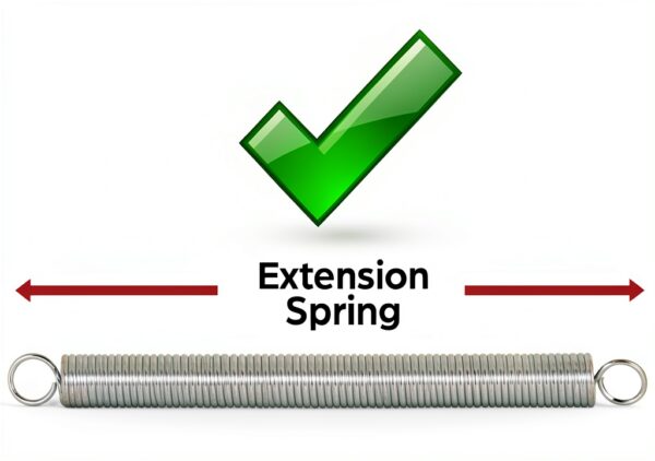 Extension Spring Prime-Line SP 9630 Nickel Steel 1in x 7in Double Loop-3
