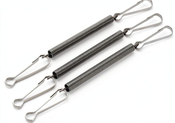 Extension Spring WZHLCX with 2 Clips – Stainless for Water Bottles-0