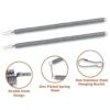 2PCS Screen Door Spring - 20 Inch Screen Door Spring Closer, Universal Stainless Steel Doors Springs Closer, Gate Springs Hardware for Wooden and Vinyl Fence-2
