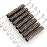 uxcell Extension Spring - 1mm Wire Dia, 10mm OD,120mm Length Spring Steel Small Dual Hook Tension Spring 3pcs-0
