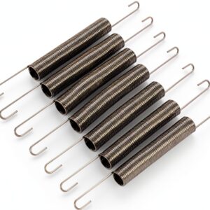 uxcell Extension Spring - 1mm Wire Dia, 10mm OD,120mm Length Spring Steel Small Dual Hook Tension Spring 3pcs-0