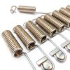 uxcell Extension Spring - 1mm Wire Dia, 10mm OD,120mm Length Spring Steel Small Dual Hook Tension Spring 3pcs-5