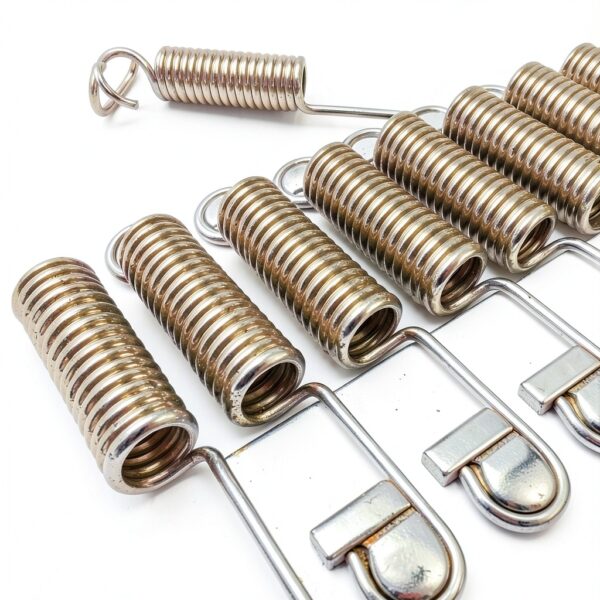 uxcell Extension Spring - 1mm Wire Dia, 10mm OD,120mm Length Spring Steel Small Dual Hook Tension Spring 3pcs-5