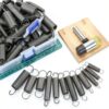 Glarks 36pcs Stainless Steel Extension Springs with Opening Hook Sets 12 Sizes Small Spring Tension Spring Wire Assortment for Machinery Construction Industrial-3