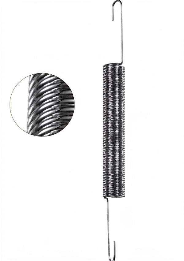 uxcell Extension Spring - 1mm Wire Dia, 10mm OD,120mm Length Spring Steel Small Dual Hook Tension Spring 3pcs-1